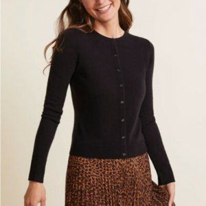 Garnet Hill * Navy * 100% Cashmere * Classic Cardigan